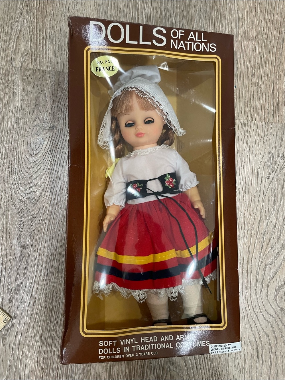 Vintage Dolls of All Nations No. 231 France Traditional Costume Play Doll 14”